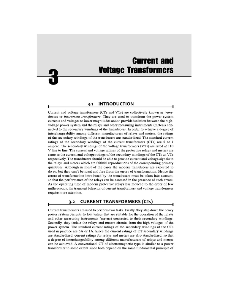CT and PT | PDF