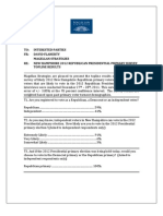 New Hampshire 2012 GOP Presidential Primary Survey Topline Results 122911