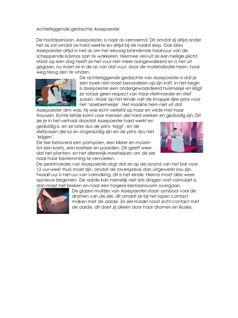 Achterliggende Gedachte Assepoester Levo | PDF, image size:768x1024