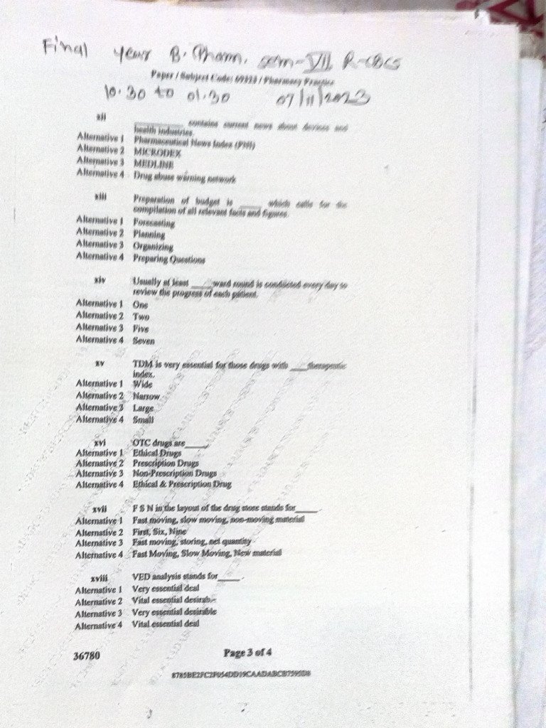Sem 7 Paper | PDF