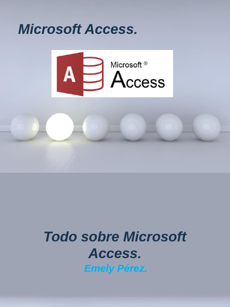 Guía Completa sobre Microsoft Access | PDF | acceso Microsoft | No Sql