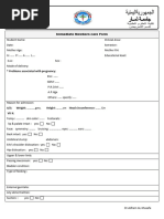 Maternity Programme Registration Form | PDF | Pregnancy | Childbirth