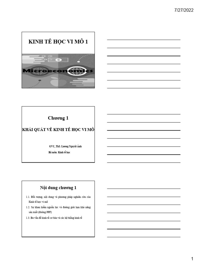 Chương 1 Micro | PDF