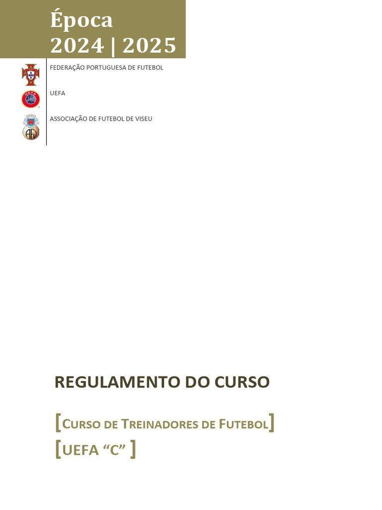 R - CT - Futebol - Uefa C - 24 - 25 | PDF