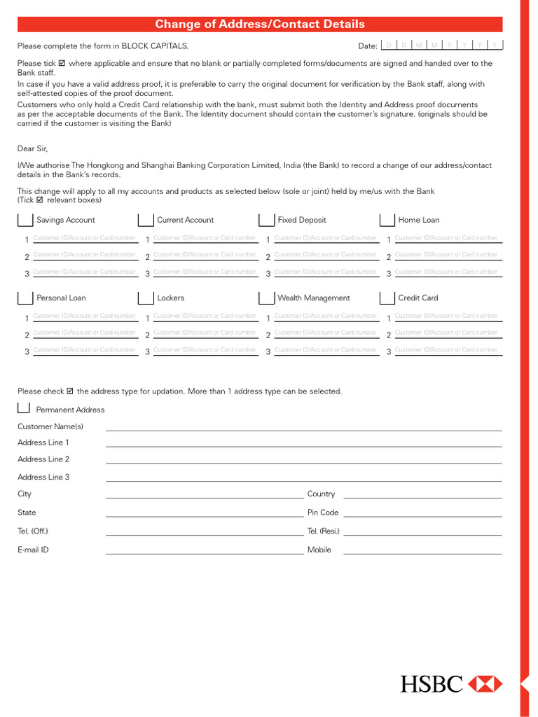 NR Contact Details Update Form | PDF | Identity Document | Access Control