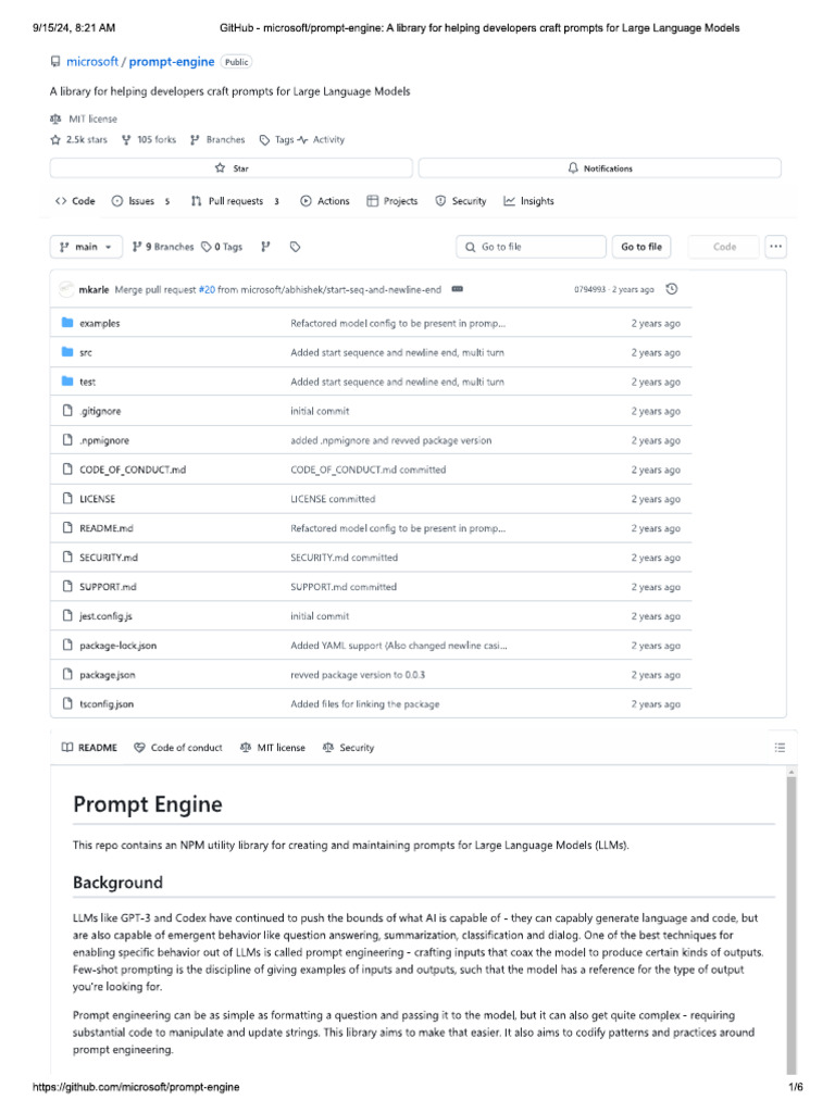 Prompts For Large Language Models | PDF