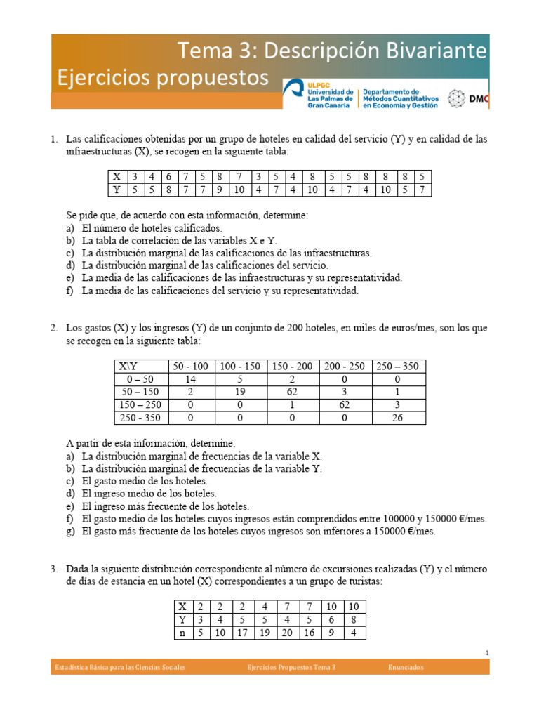 Tema 3a - Ejercicios Propuestos | PDF
