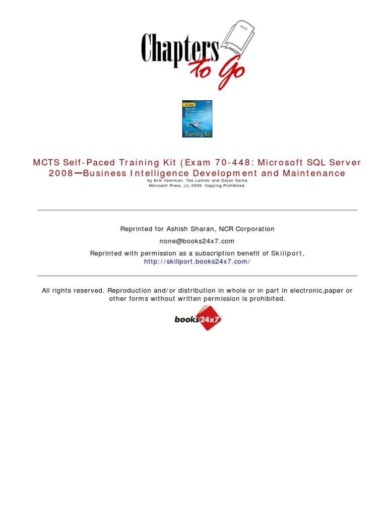 SSIS 448: MCTS SQL Server Training Guide | PDF | Microsoft Sql Server ...