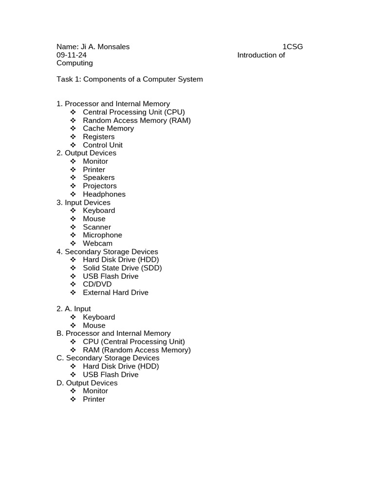 Introduction of Computing | PDF