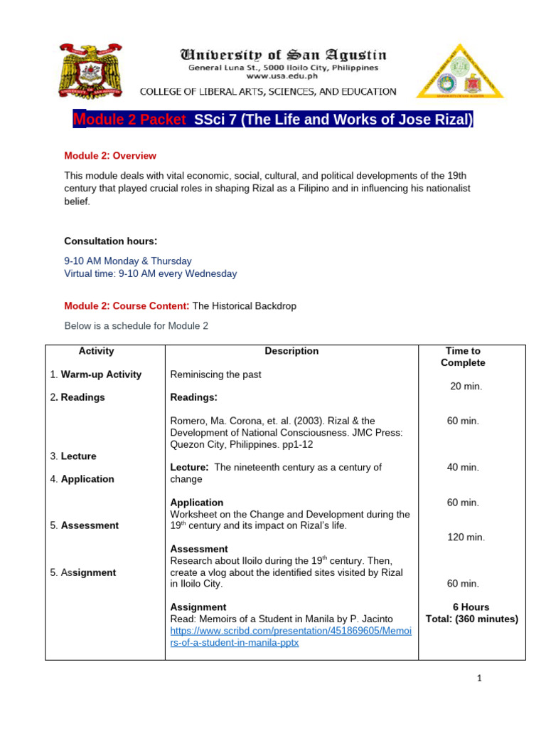 Module 2 Historical Backdrop Students | PDF
