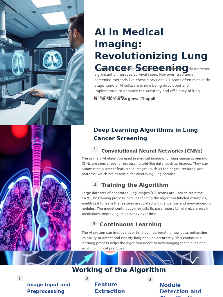 Ai In Medical Imaging Revolutionizing Lung Cancer Screening Pdf