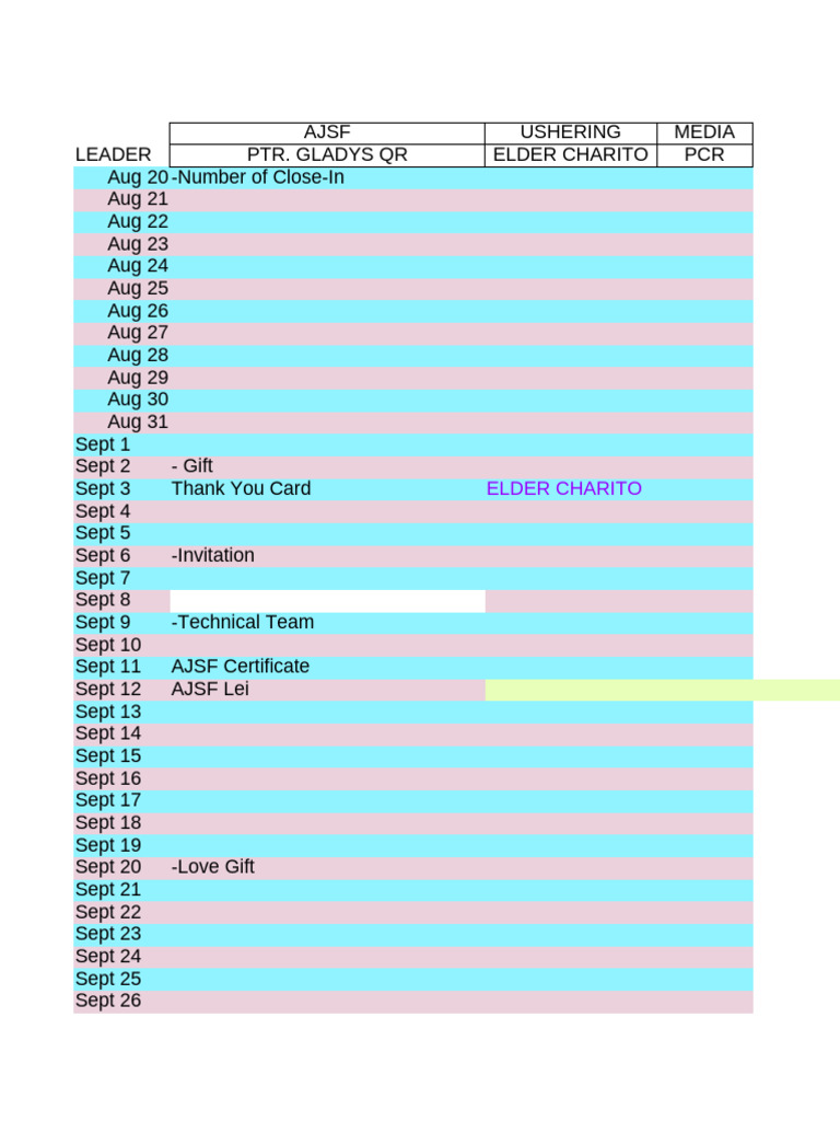 Anniversary Timeline Pdf