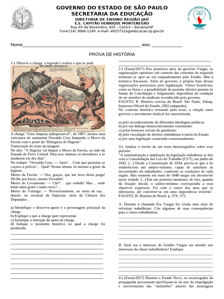 Prova 9a12s Cap | PDF
