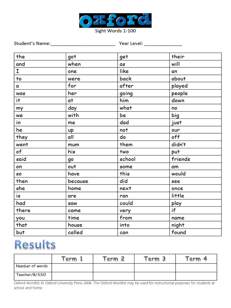 OxfordList1-1000 | PDF