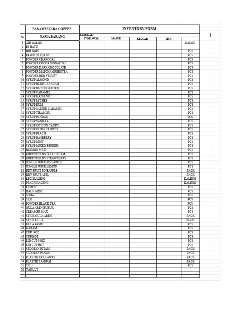 Inventory | PDF