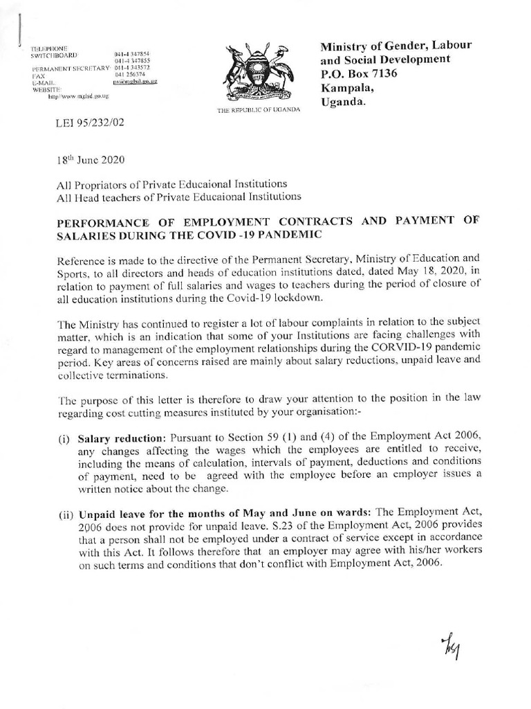 Payment Of Salaries Act 1978