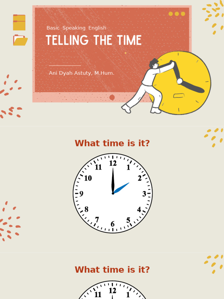 06 Telling The Time Materi 1 Pdf