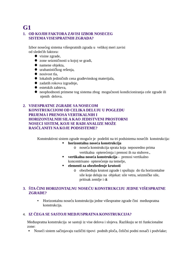 Horizontalna Noseća Konstrukcija | PDF