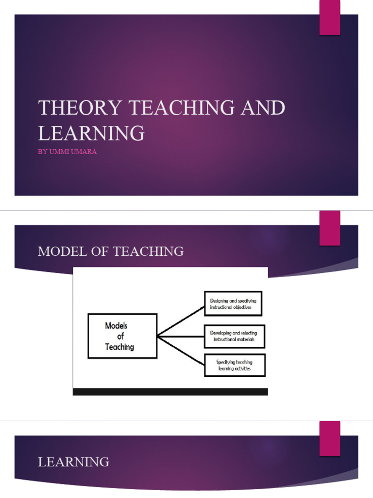 Teaching And Learning Pdf