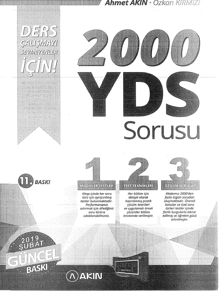 Akin Di̇l Yds Soru | PDF