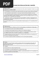 Questionnaire SNOT-22 en Français | PDF | Maladies et troubles