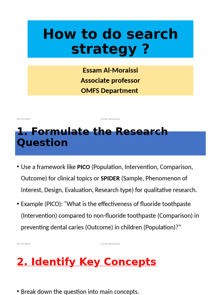 How To Do Search Stearatgy | PDF