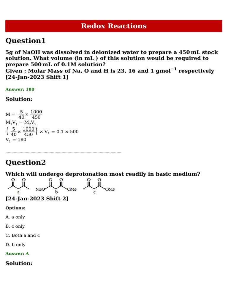 Jee Mains Redoc | PDF