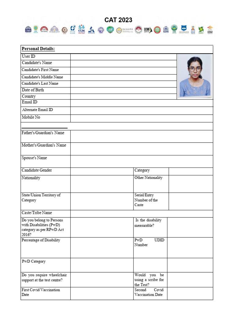 CAT Application | PDF