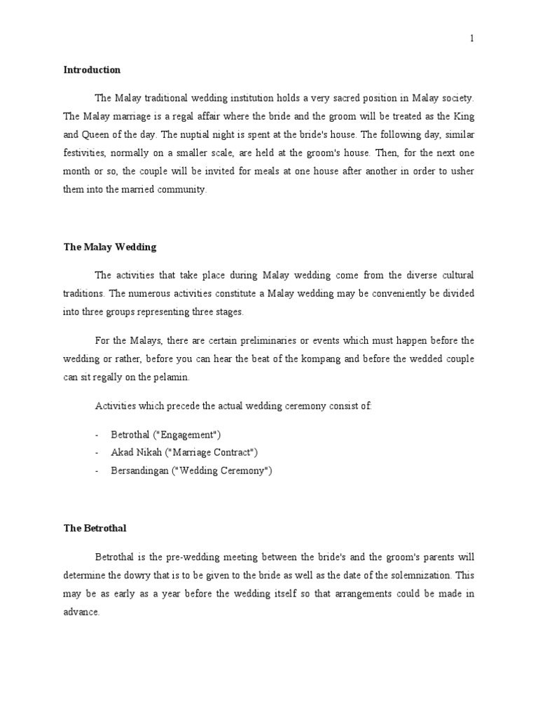 Malay Wedding Wedding Engagement