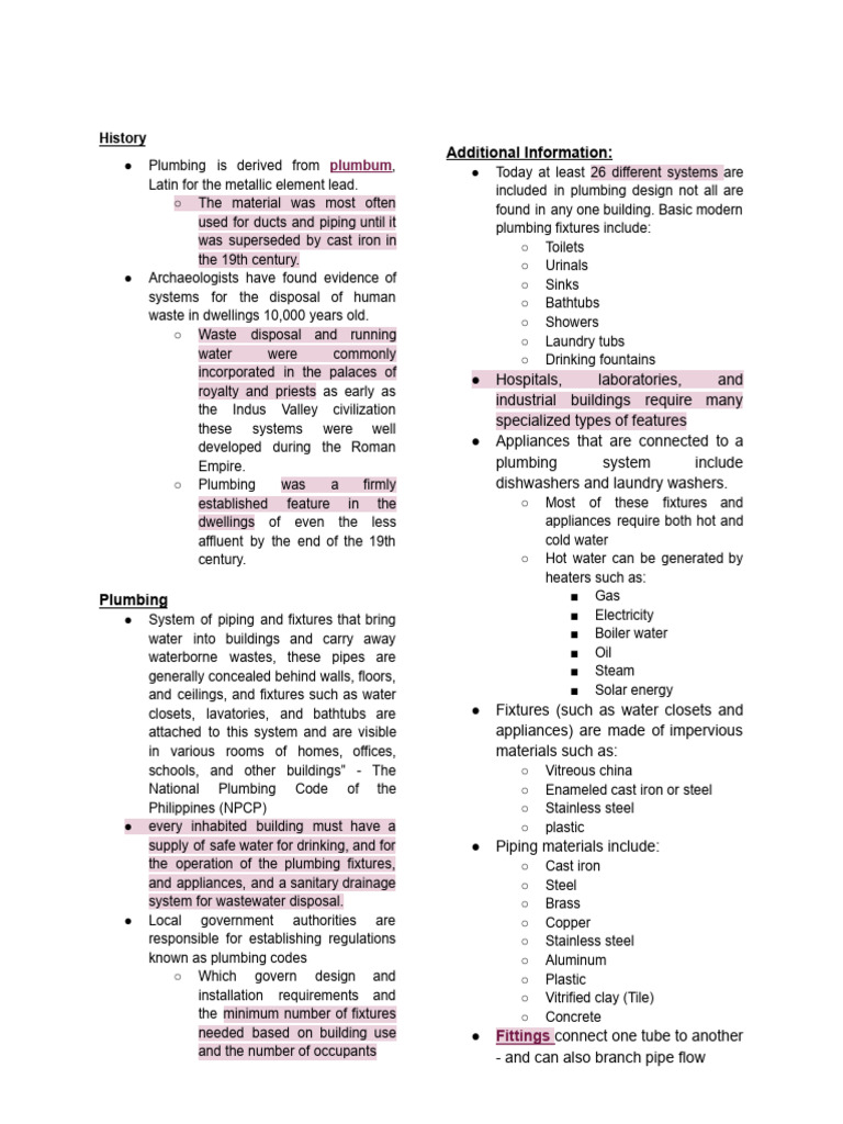 Building Utilities Plumbing | PDF | Plumbing | Sanitary Sewer