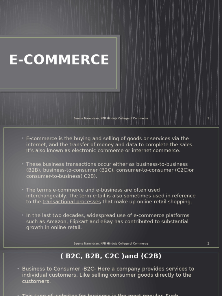 E Commerce | PDF