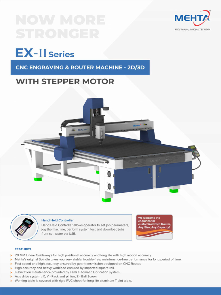 Mehta CNC - EX II Catalogue | PDF