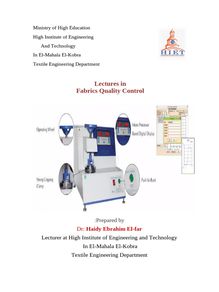 Fabric Testing | PDF