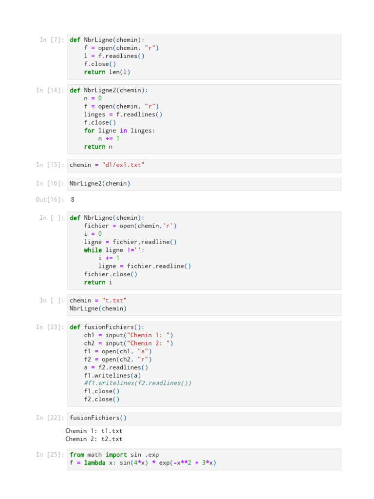 Def - . Return Def - . For in + Return : #F1.writelines (F2.readlines ...