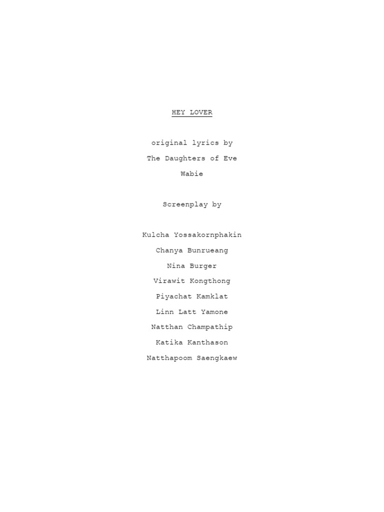MV Script-Capybara | PDF