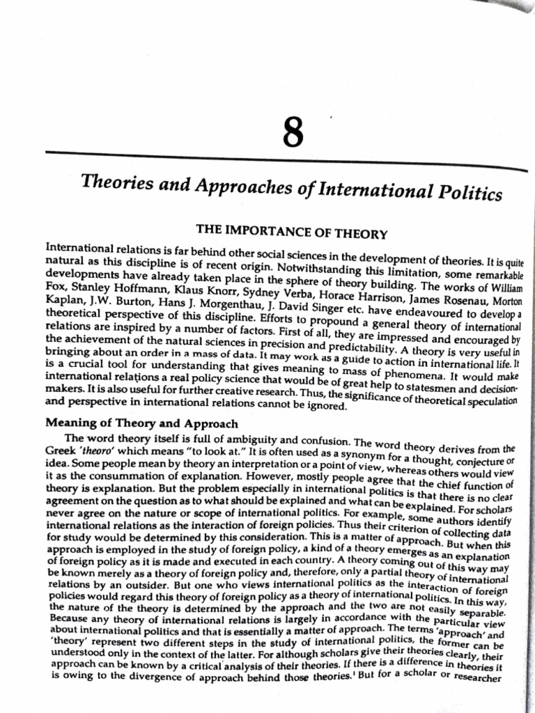 Realist and Idealist Theories in IR | PDF | Theory | Falsifiability