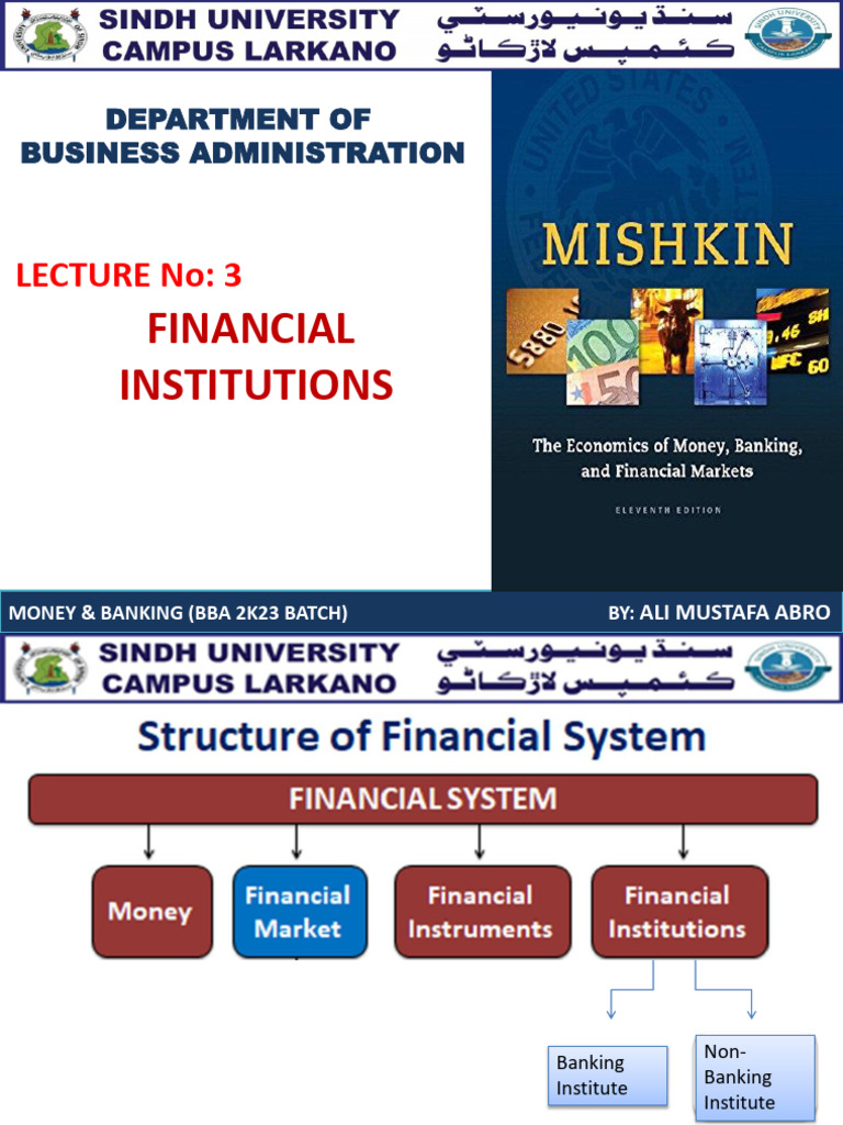 Lecture 3 Money And Banking Pdf