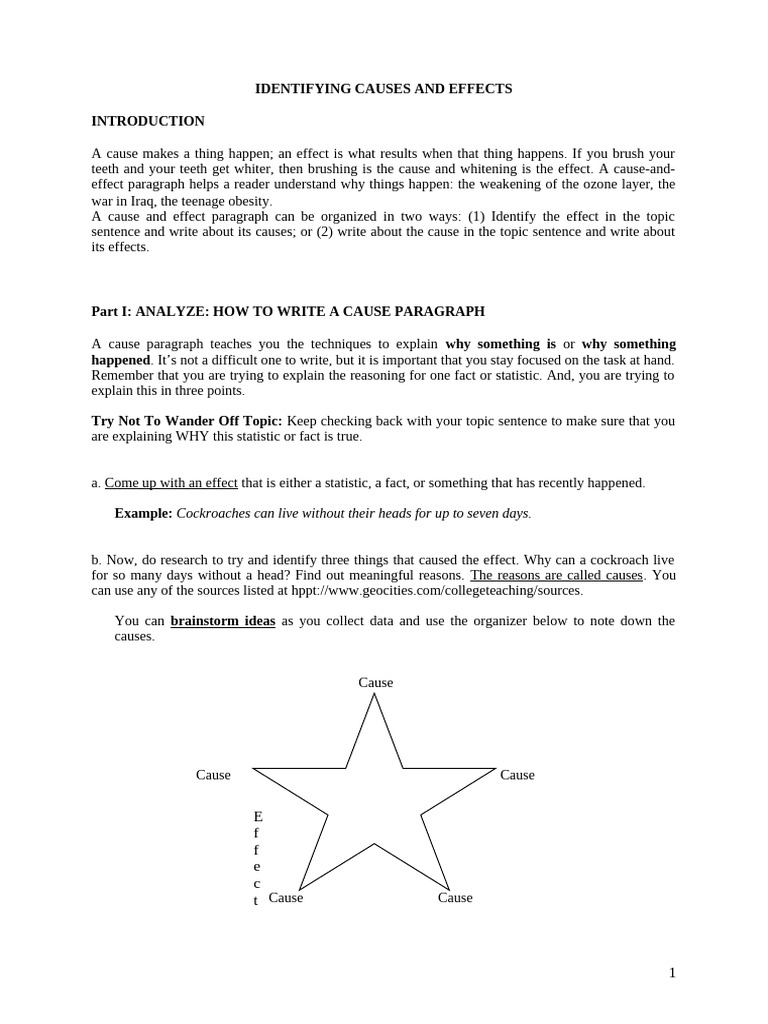 Cause-Effect KEY | PDF