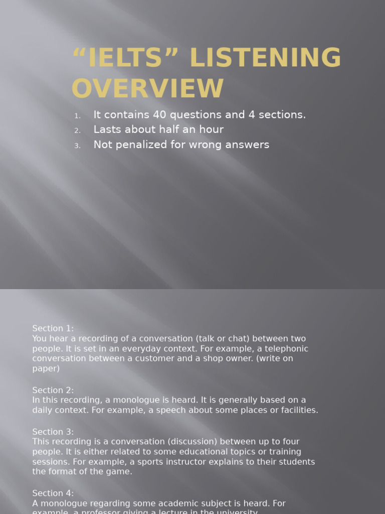 Listening Power Point Pdf