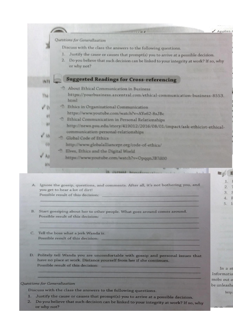 Lesson 3 Communication Ethics | PDF