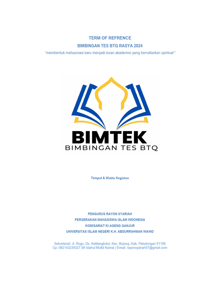 Tor Bimteq 2024 | PDF