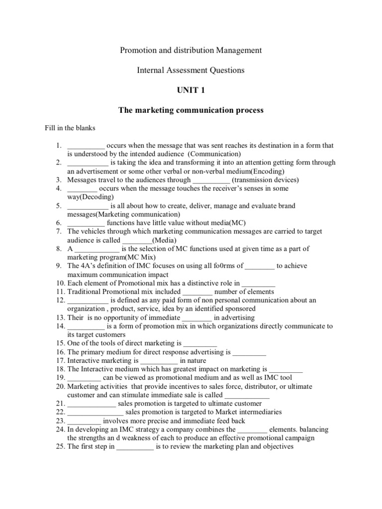 Promotion and Distribution Strategies | PDF | Marketing Communications ...