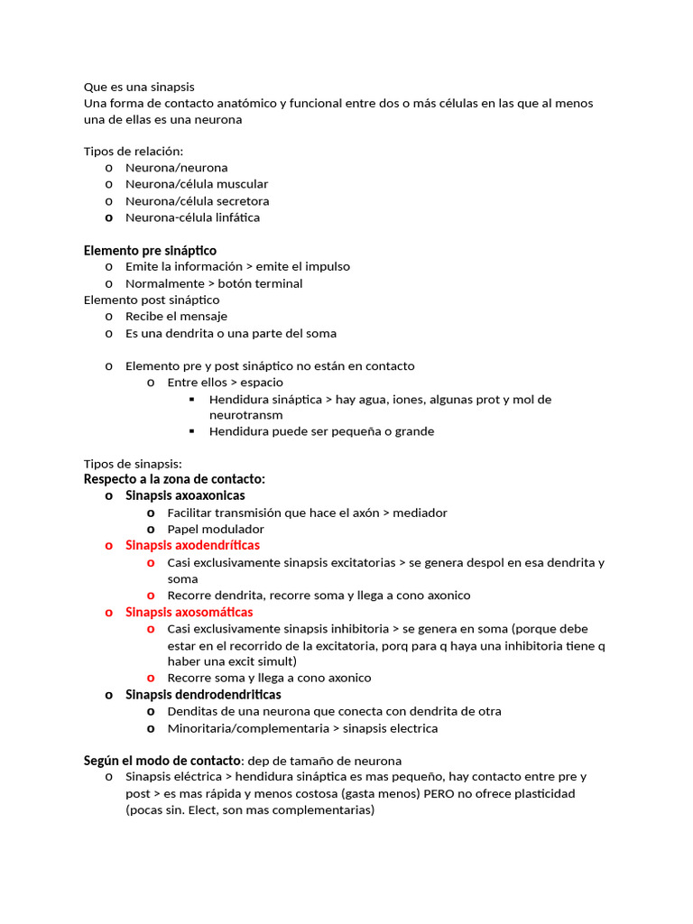 Tema 4 - Transmisión Sinaptica | PDF