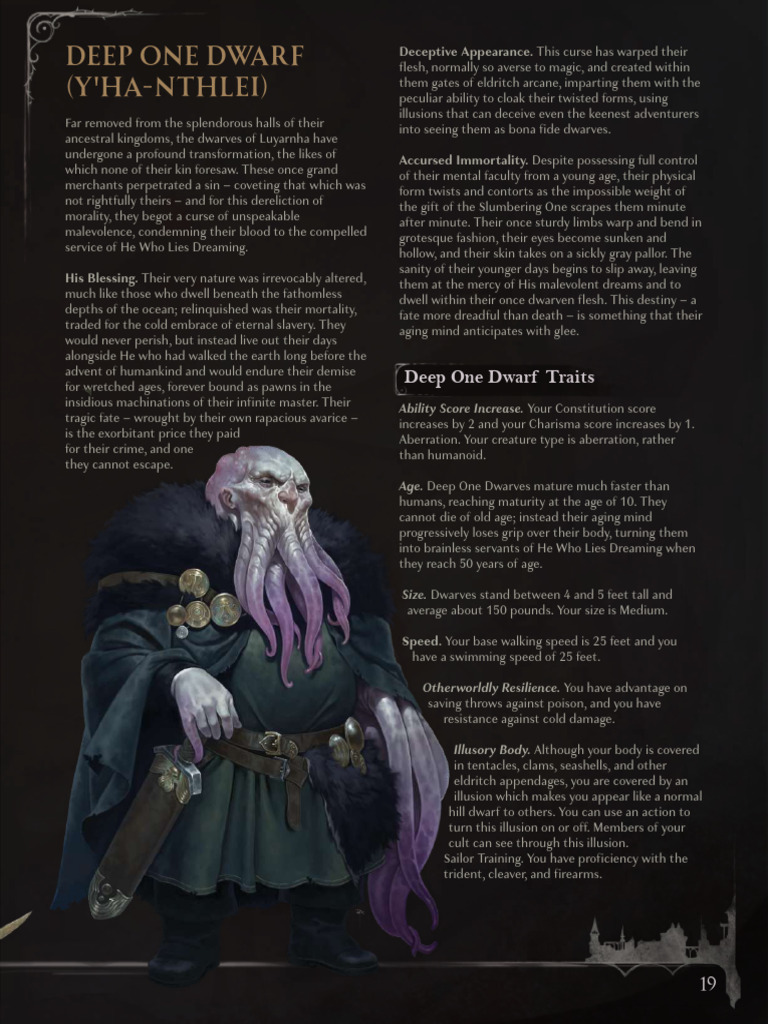 Deep One Dwarf | PDF