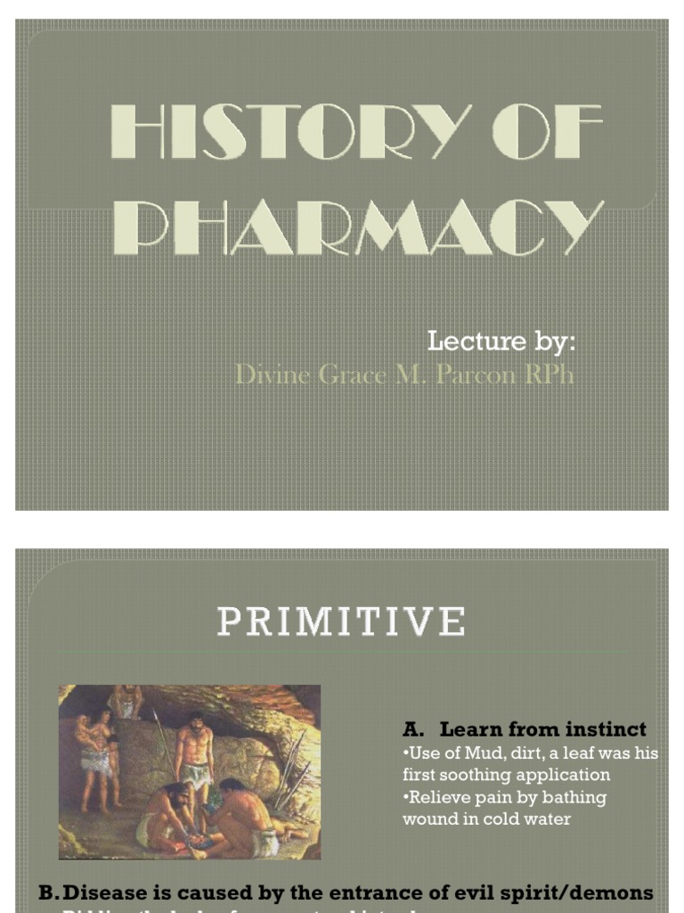 history of pharmacy assignment