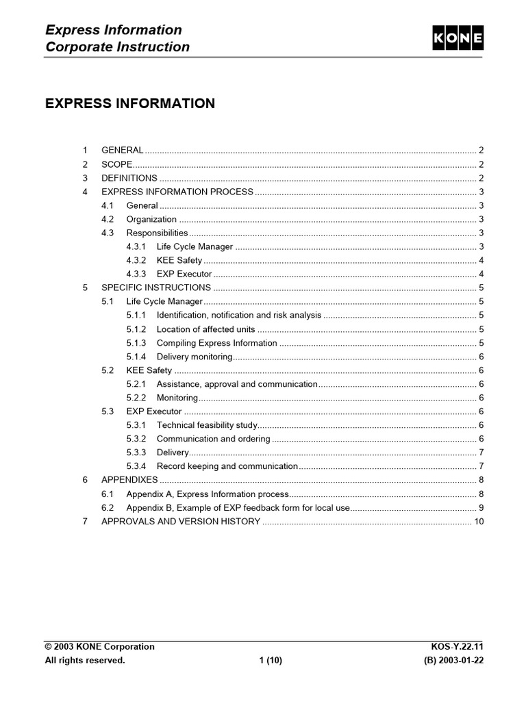 Express Information Corporate Instruction | PDF