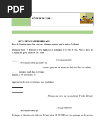 Cours FR Tle (Savoir Rediger) Apc Ecole Online by Tehua