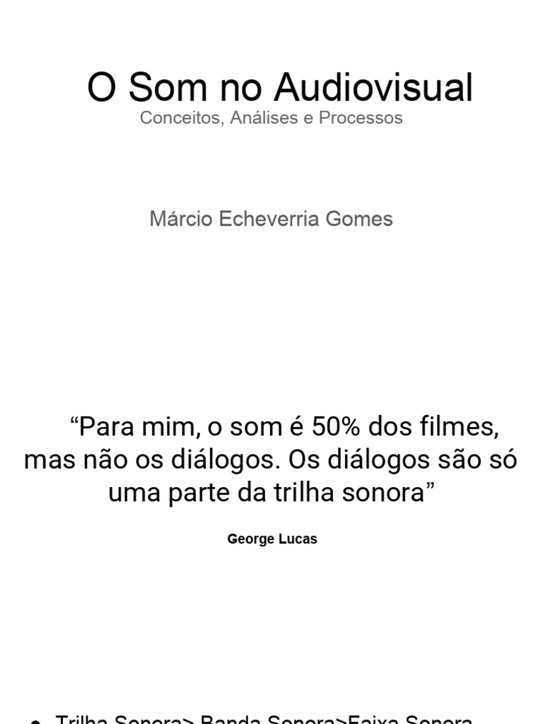 O Som No Audiovisual 2018 v2 | PDF