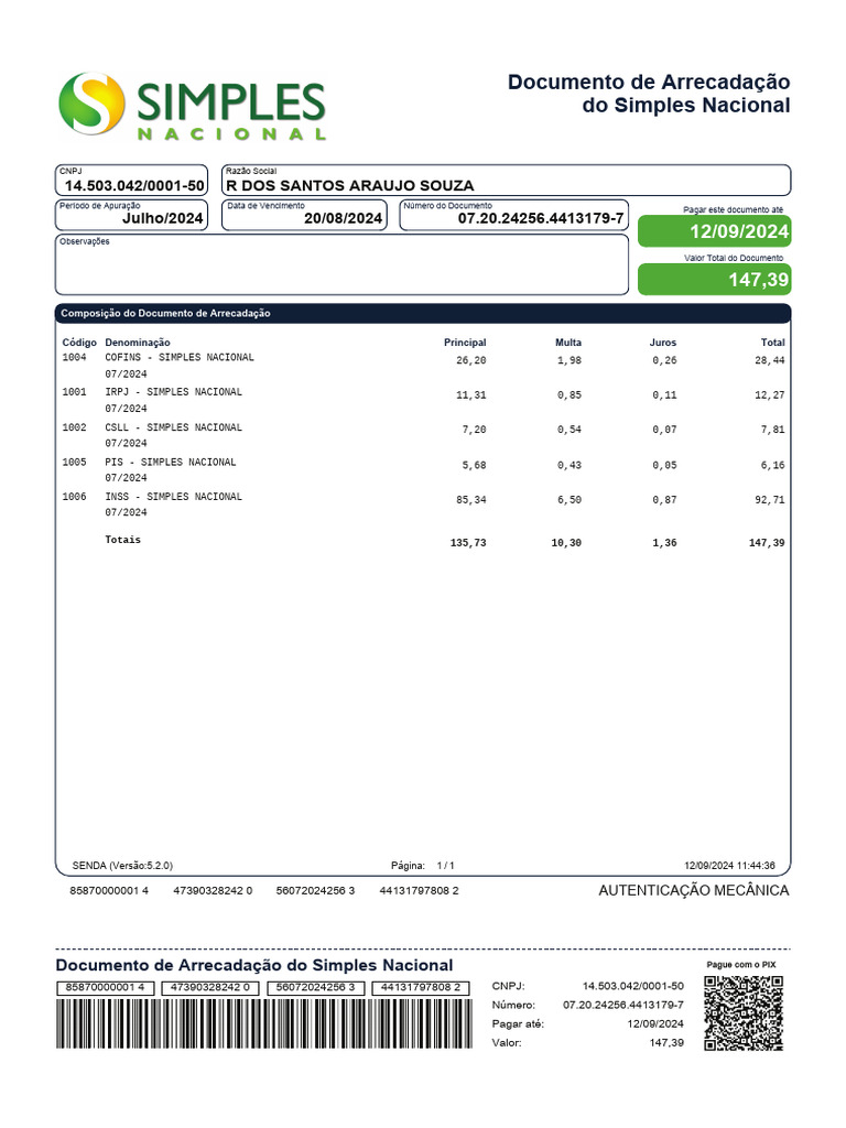 PGDASD-DAS-14503042000150 (1) - Recalc | PDF