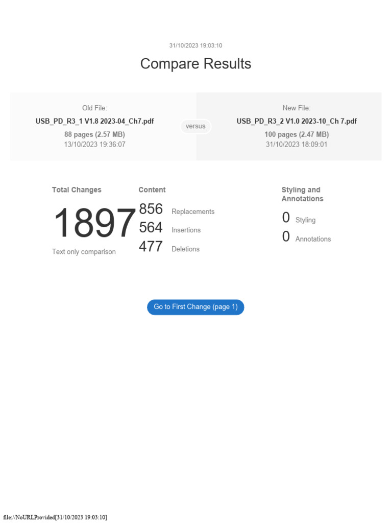 (Compare Report) USB - PD - R3 - 2 V1.0 2023-10 - CH 7 | PDF